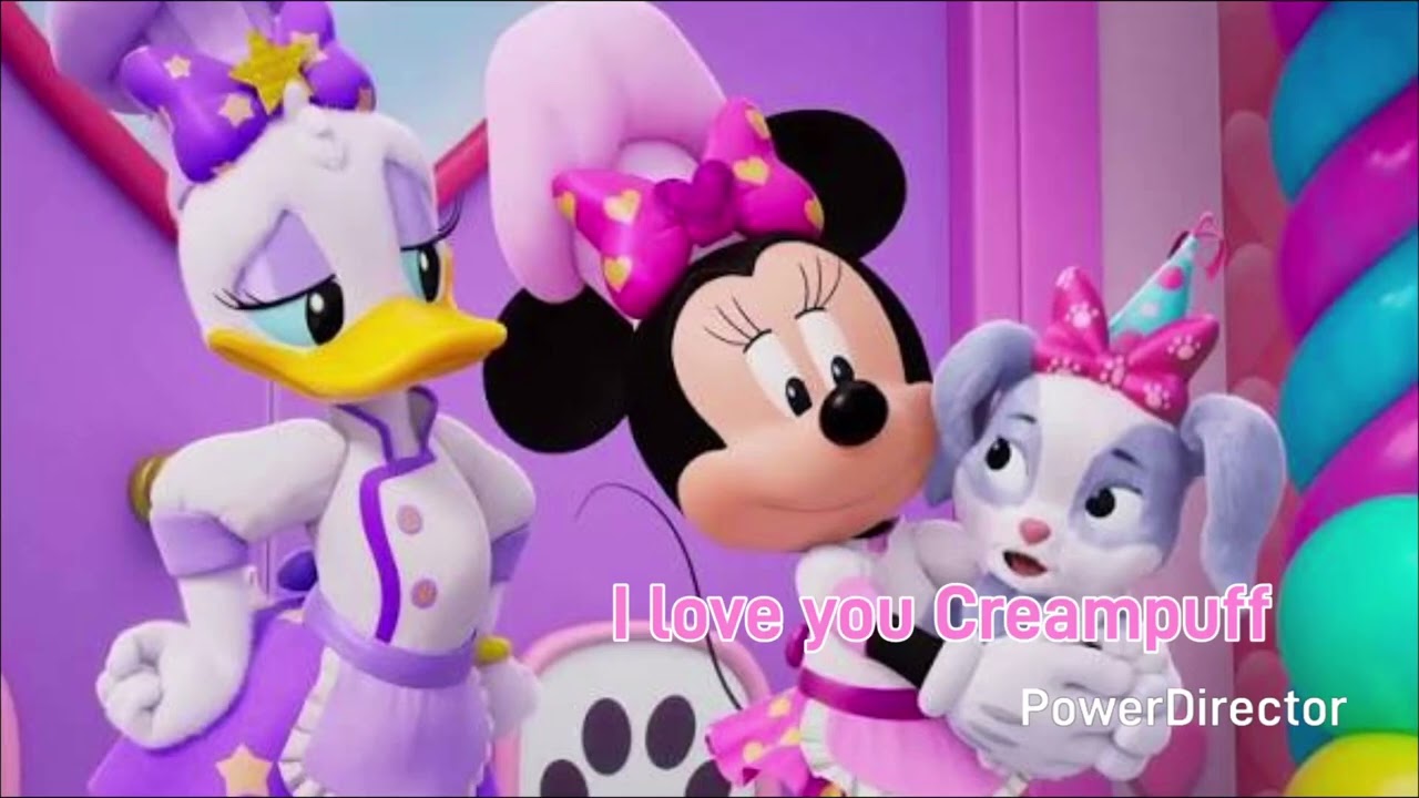 I say I love you to my dog Creampuff 