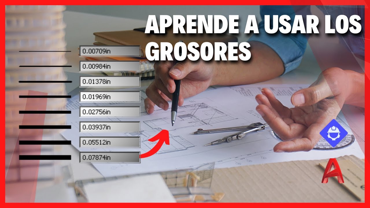 Tipos y grosores de líneas - ¿Cómo y cuando usarlos? | AutoCAD