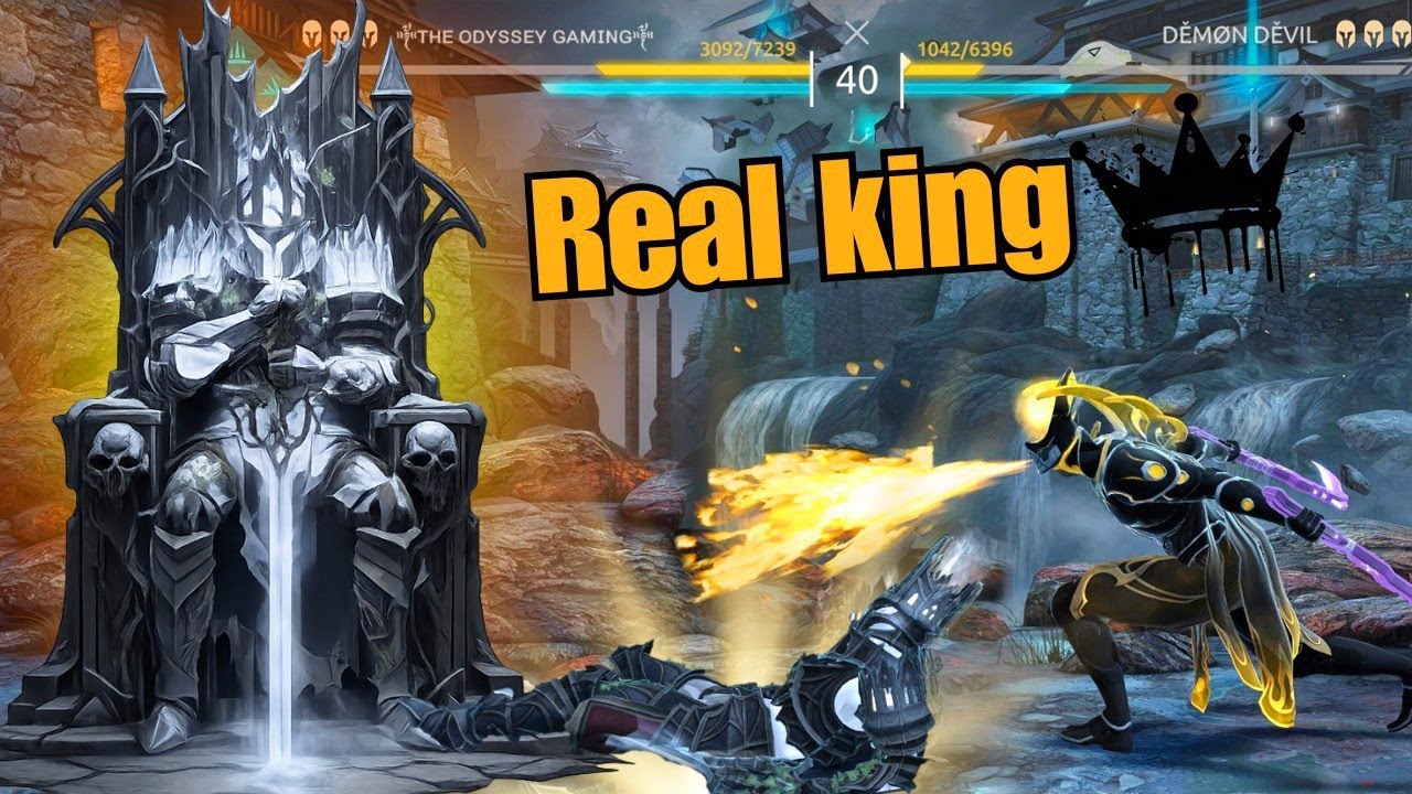 king may be INJURED, but he NEVER BOWS DOWN 👑 Really Intense Match || Shadow Fight 4 arena 