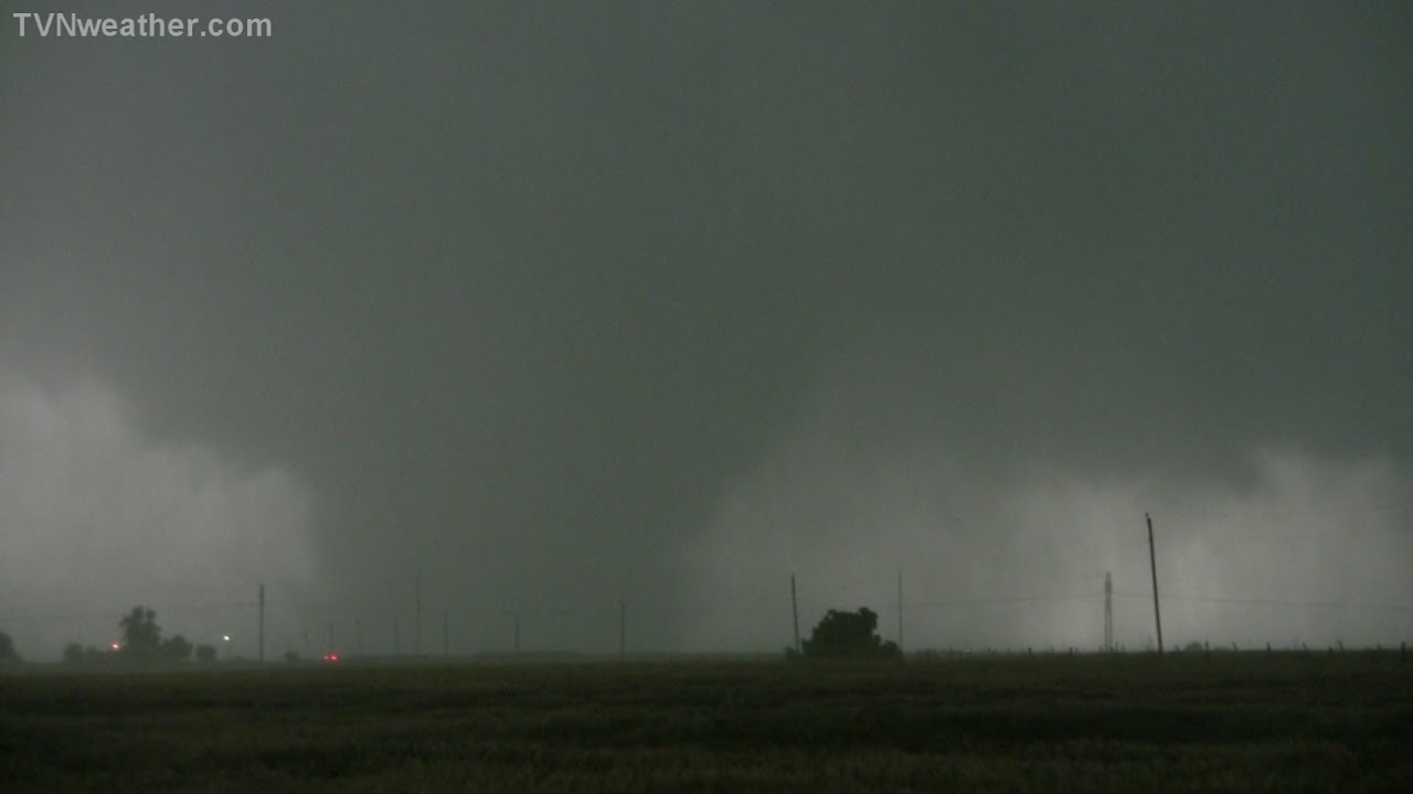 Birth of the world-record 2.6-mile wide EF-5 tornado near El Reno, Oklahoma: May 31, 2013