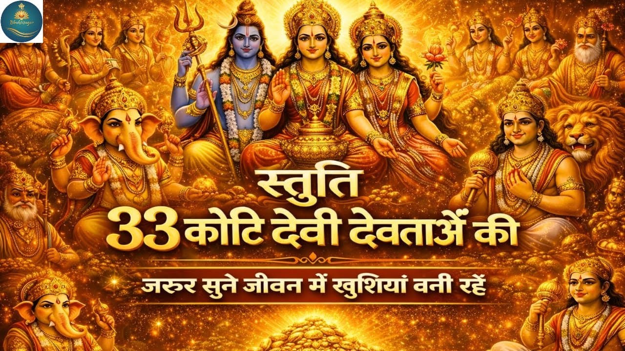 33 कोटि देवी-देवताओं की स्तुति - सम्पूर्ण देवी-देवता कृपा स्तोत्र - Most Powerful All Gods Stuti