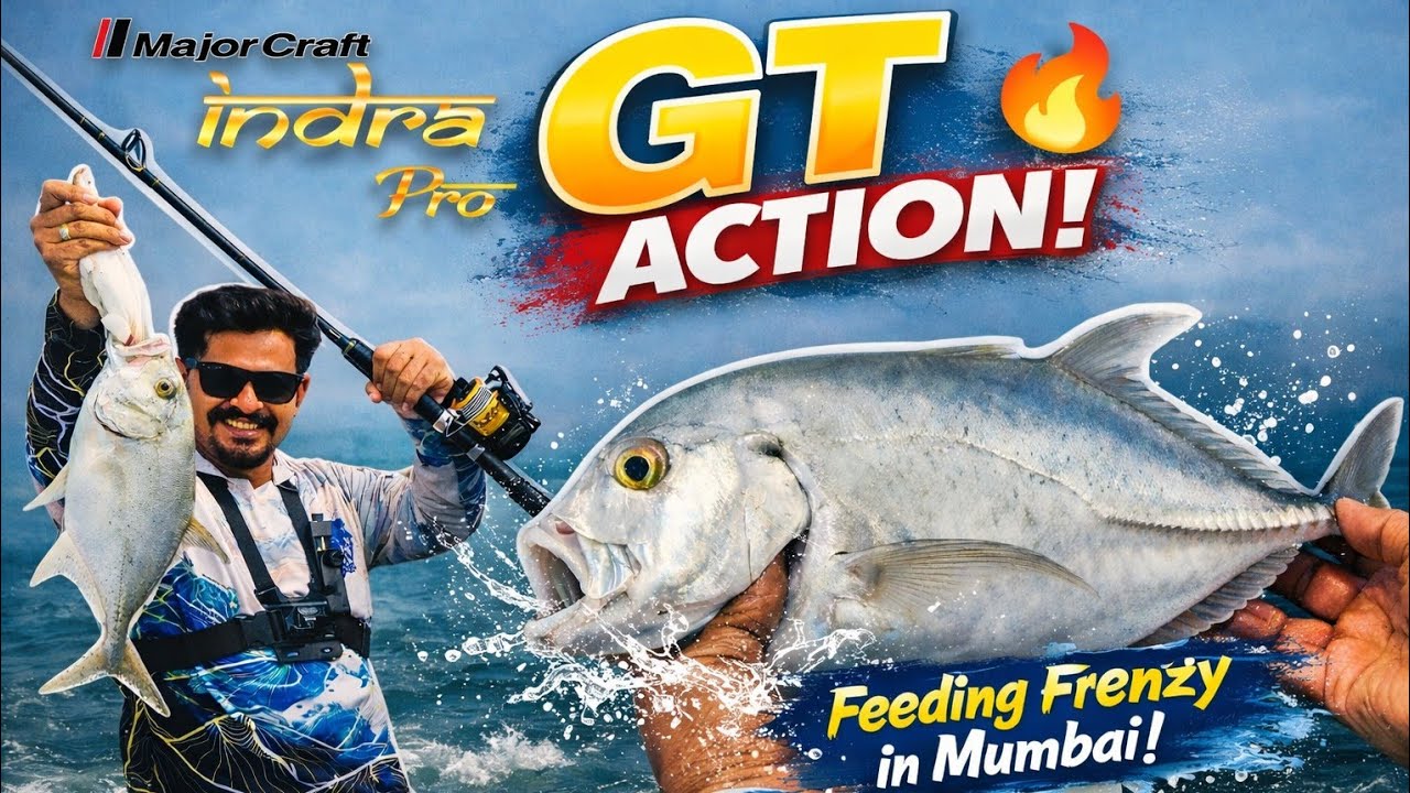 Epic GT Fishing Session in Mumbai | MajorCraft Indra Pro Rod Tested HARD! 🎣🔥🐟