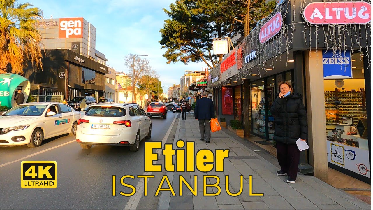 Walking in Etiler Neighborhood - Istanbul European Side | Turkey [4K UHD 60fps]  2022