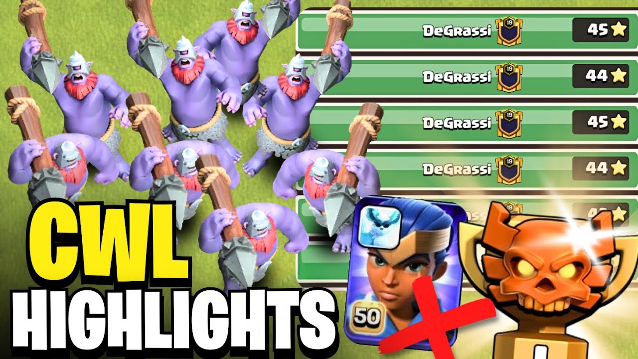 Clan War League Was NOT Ready for This Thrower Army! (August CWL Highlights)