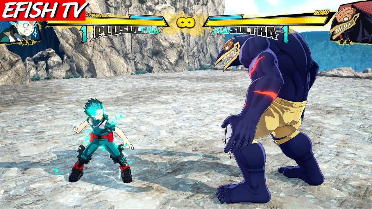 Izuku Midoriya full cowl 100% vs Nomu (Hardest AI) - My Hero One’s Justice 2