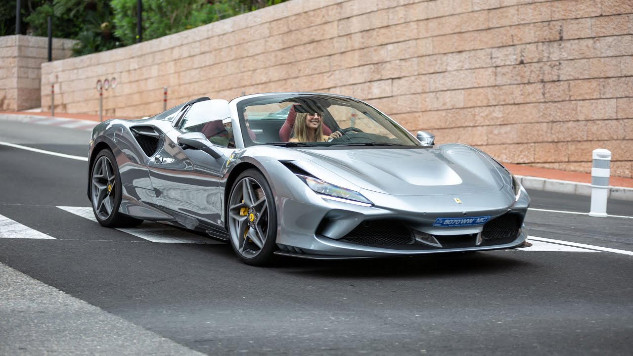 Ferrari F8 Spider Driving on the Road in Monaco !