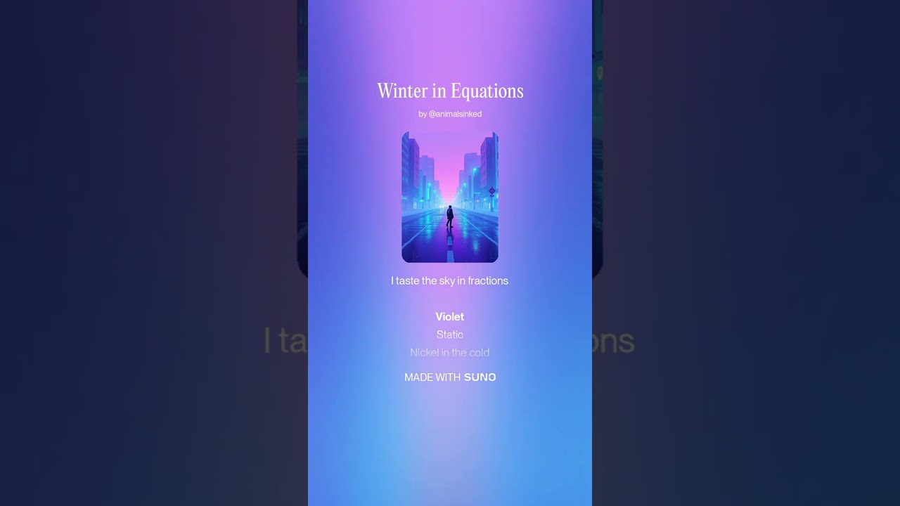 Winter in Equations