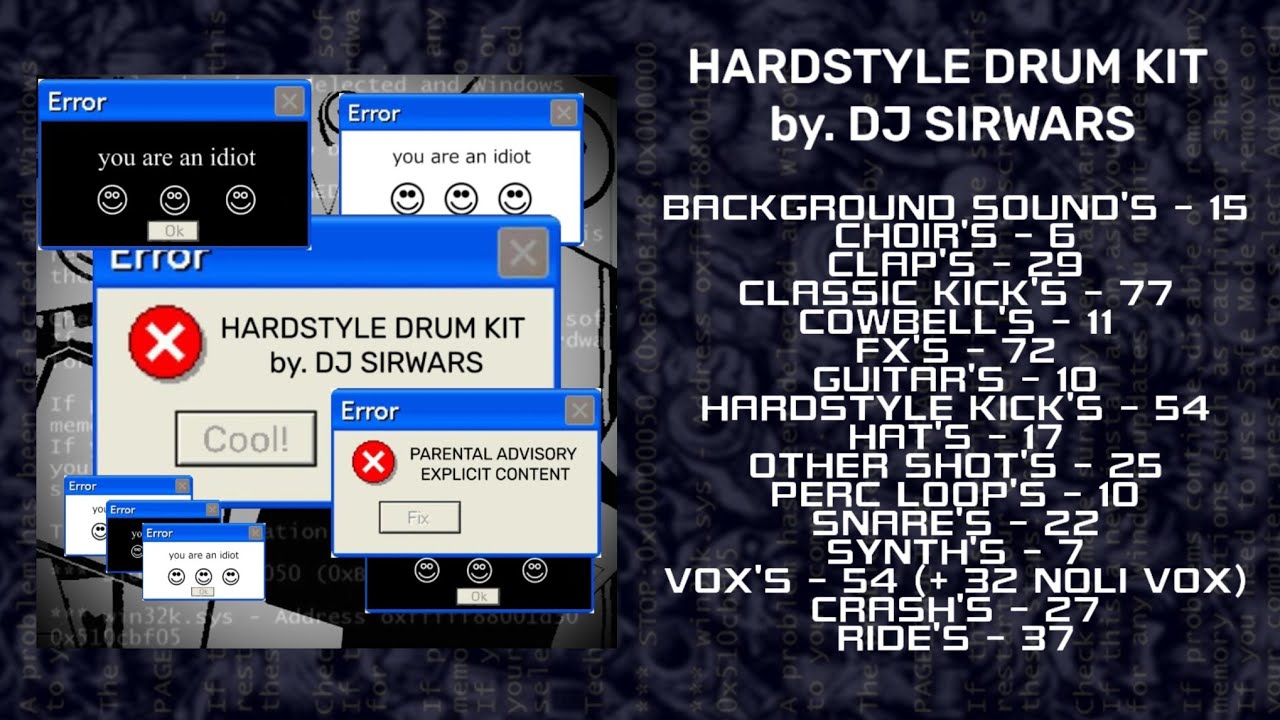 [FREE] HARDSTYLE DRUM KIT by. DJ SIRWARS. #hardstyle #drumkit #drumkits #music2026 #music