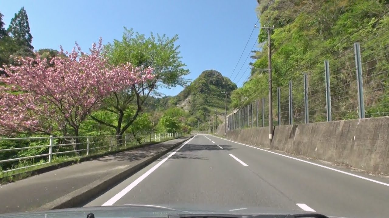 国道465号 新緑の房総半島横断 車載動画 [2014-04]