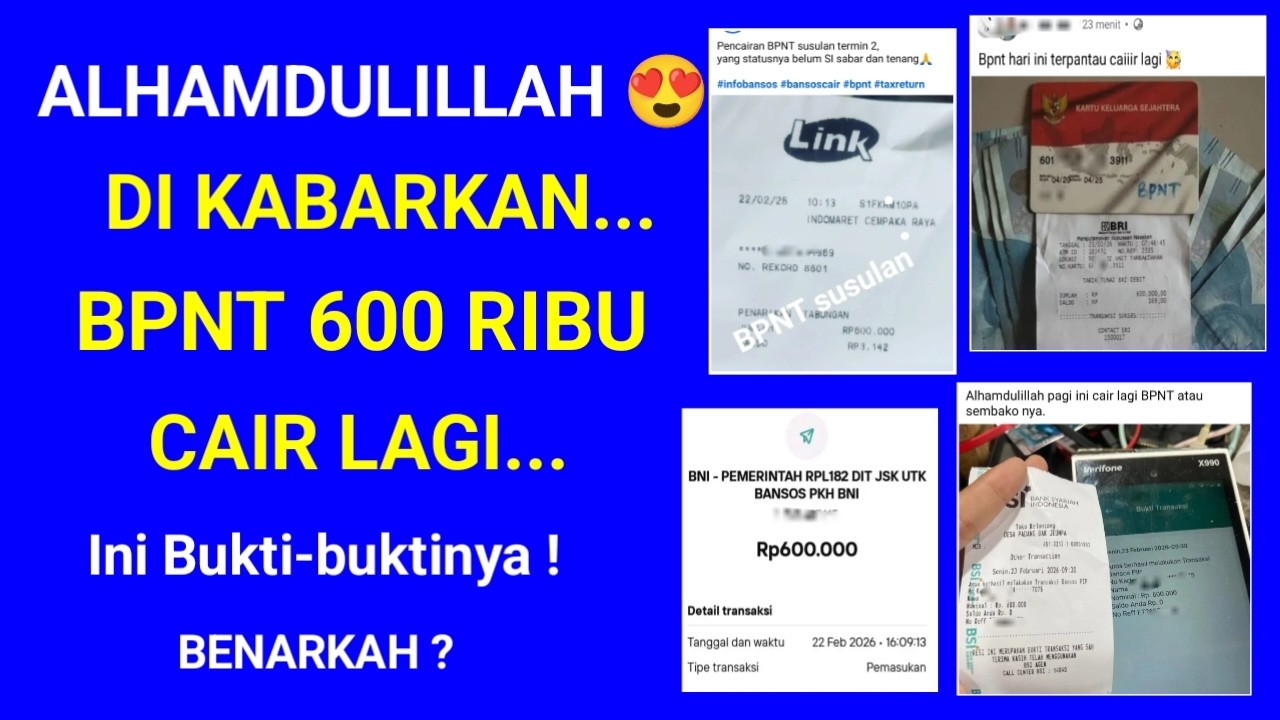 BPNT 600 RIBU DIKABARKAN CAIR LAGI 😍 BENARKAH ? INI BUKTI BUKTINYA | BPNT CAIR LAGI