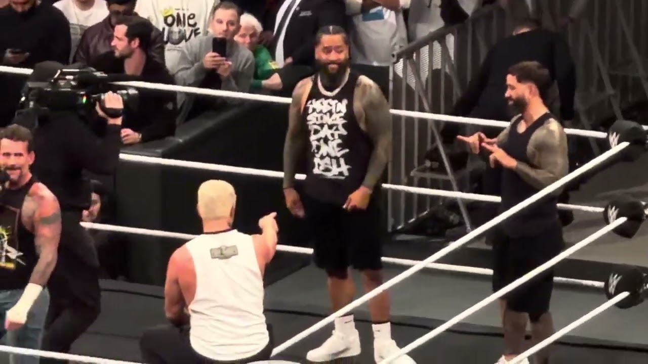 Monday Night Raw off air (CM Punk gives small speech about John Cena’s last Raw appearance) NYC🗽