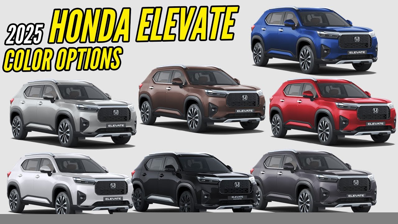 2025 Honda Elevate Colors - All Monotone, Dual-Tone & Black Edition Options | AUTOBICS