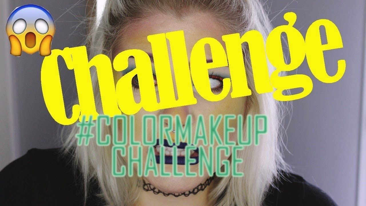 c h a l l e n g e | Le makeup de la honte #ColorChallengeMakeup
