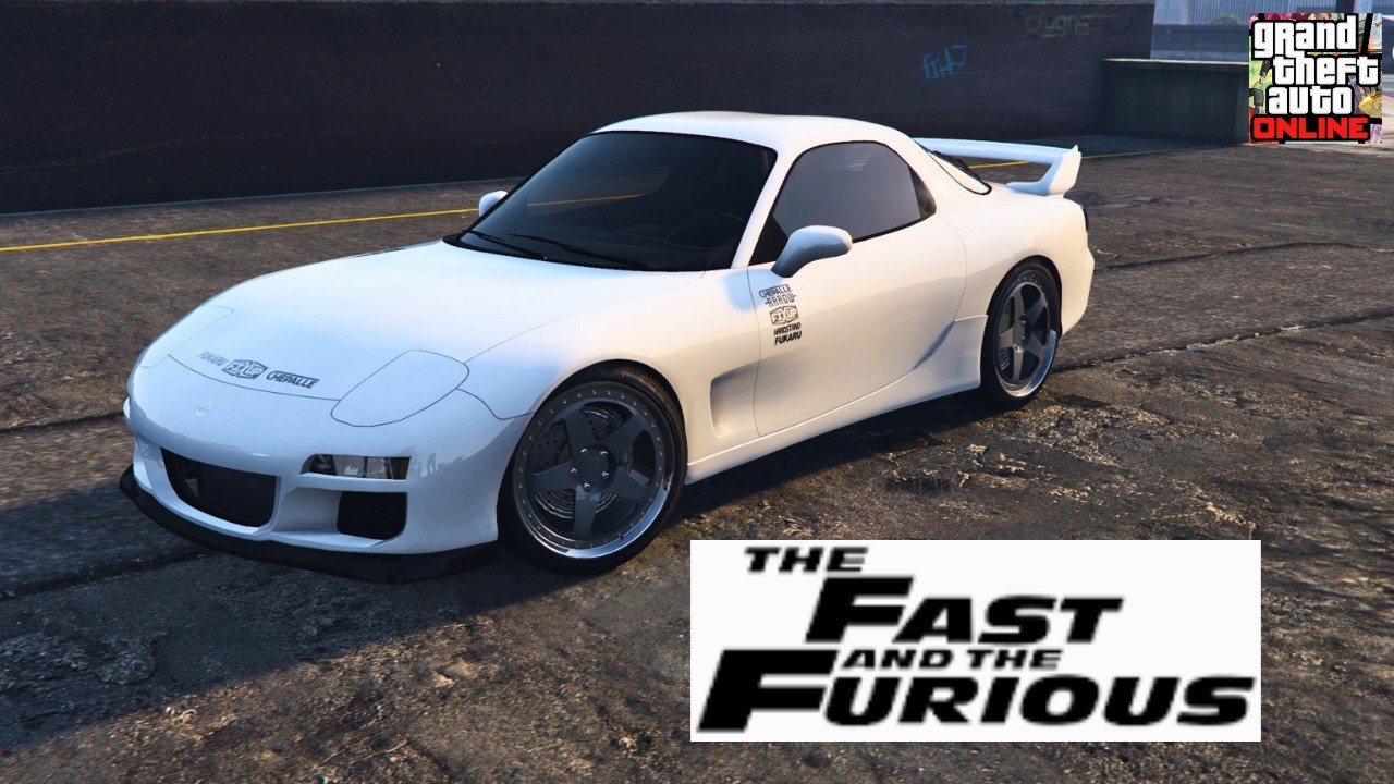 GTA 5 Online The  Fast  and  The  Furious White RX7 (Race Wars) Annis ZR350 Customization