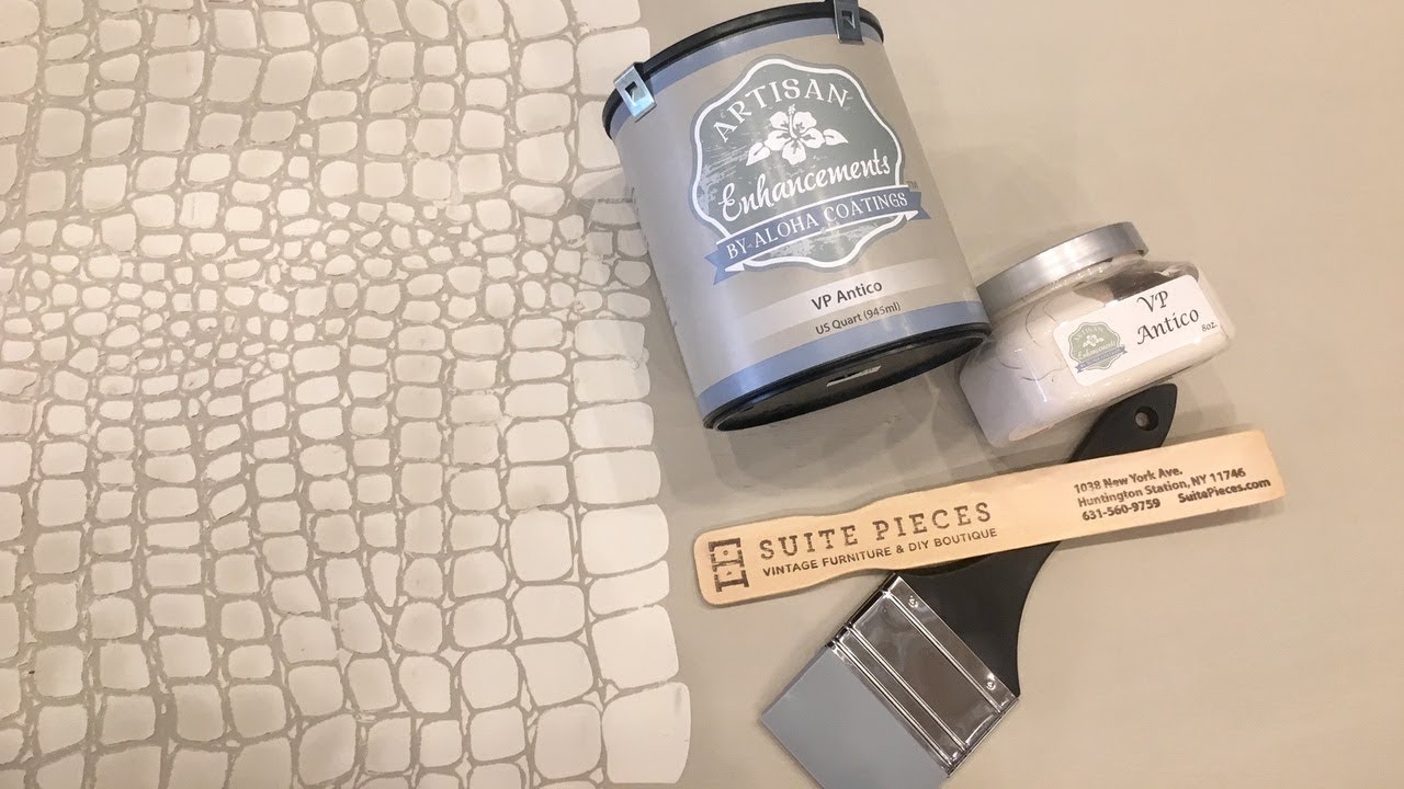 How to use Artisan Enhancements VP Antico Through a Stencil