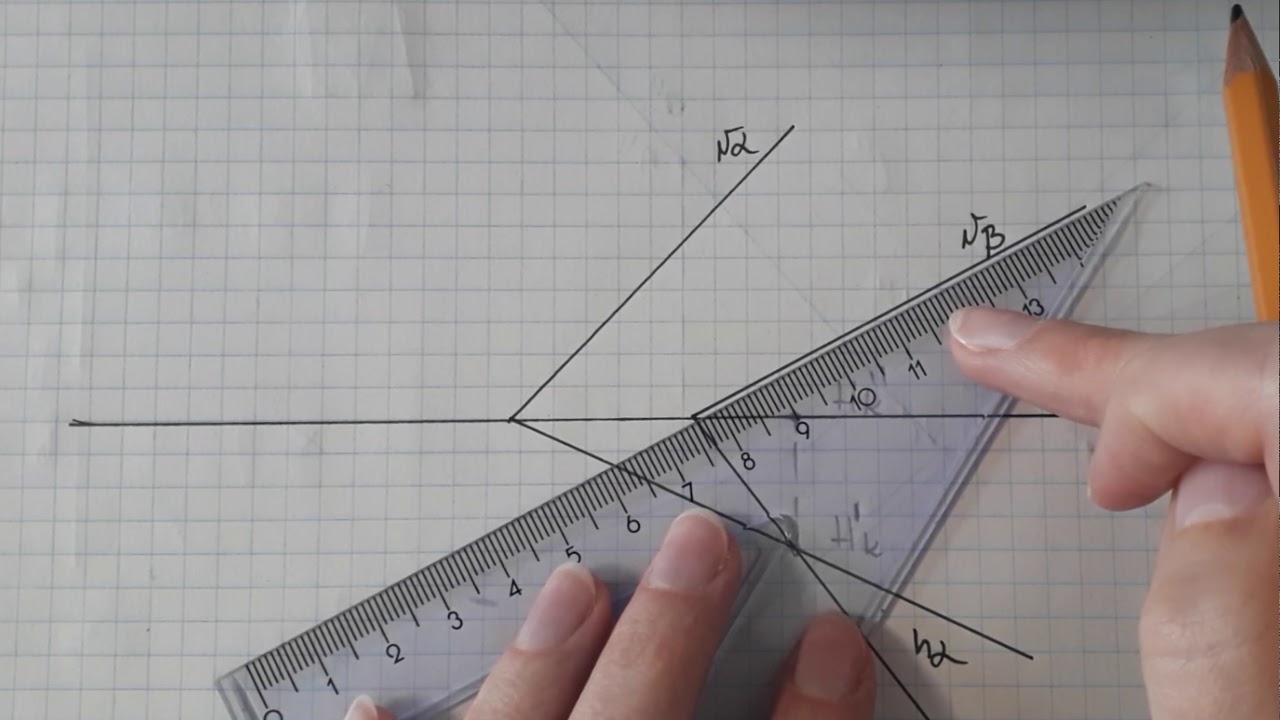 Monge's projections - Projections of the edges of planes given in traces (edge ​​of planes)