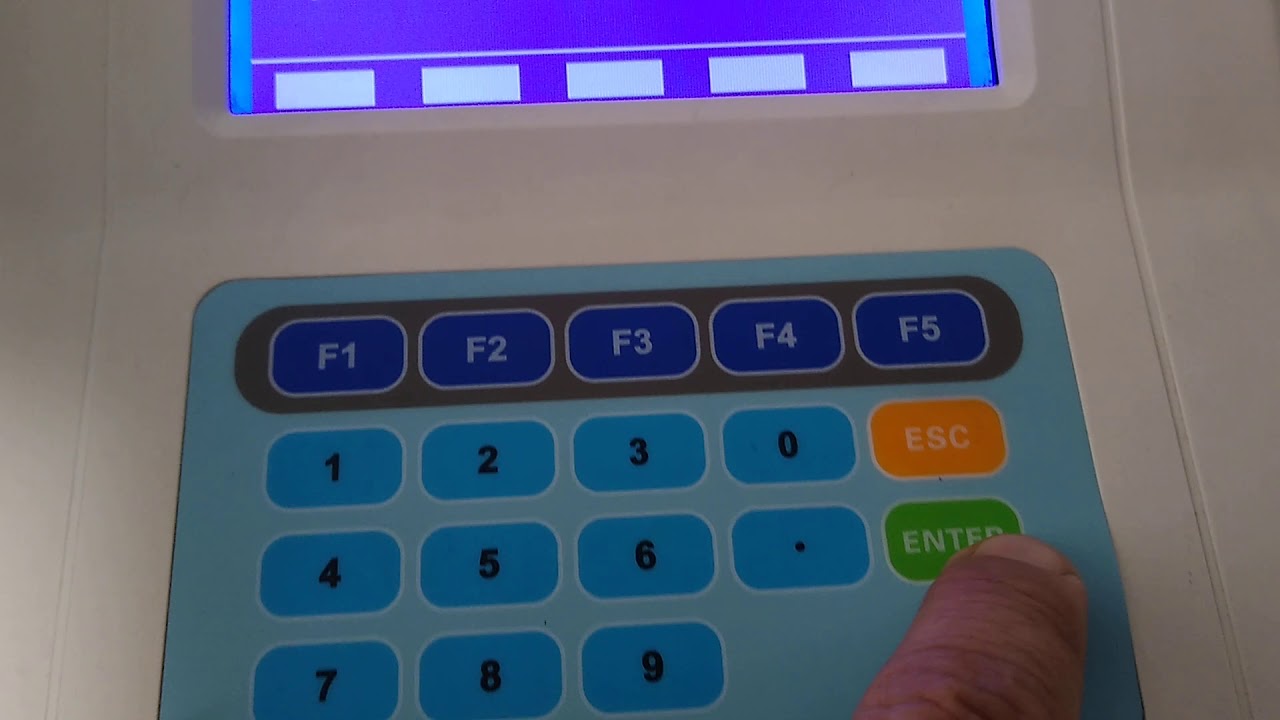URIT 810 ,prueba de lámpara y auto ajuste A/D.