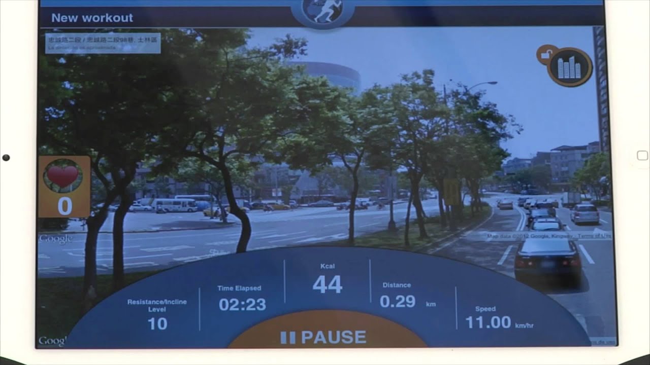 App Run on Earth para máquinas de fitness i.Concept by BH
