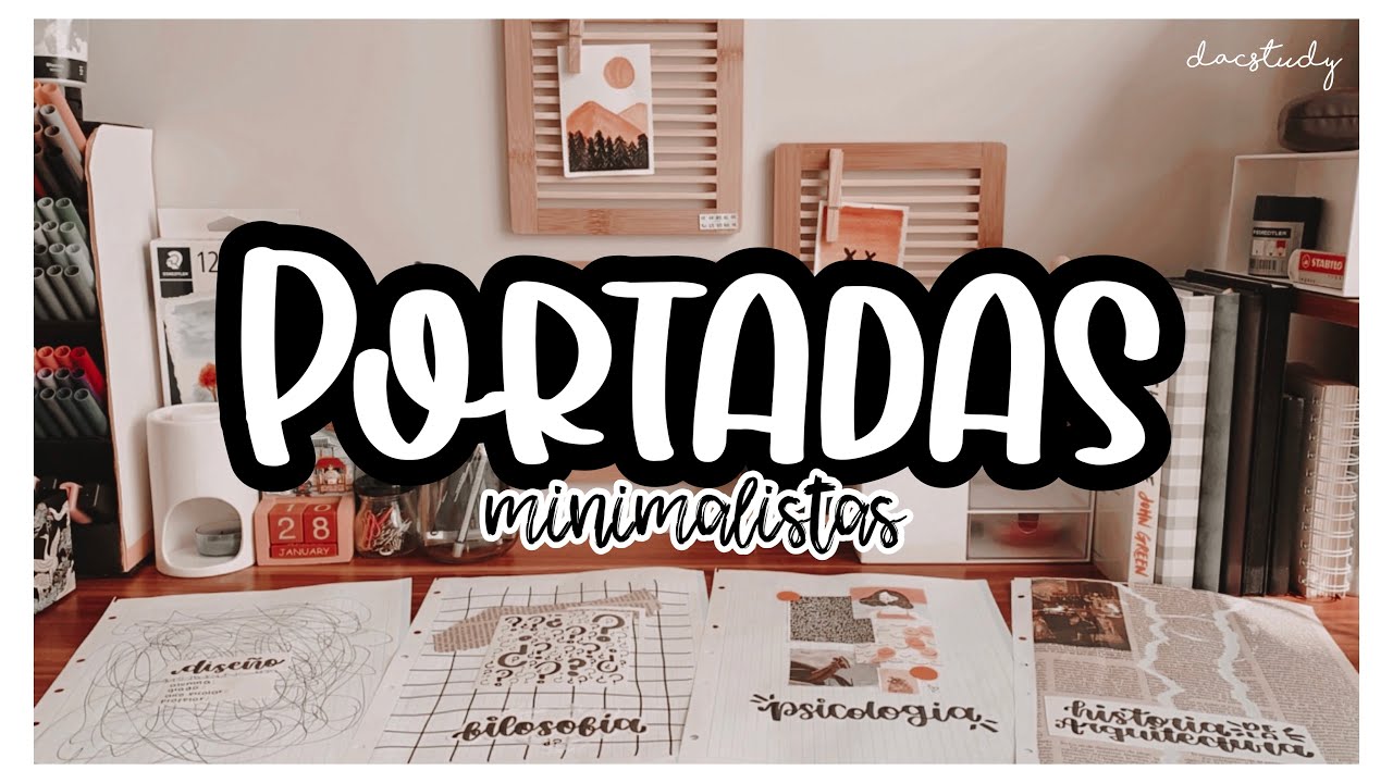 Portadas minimalistas 🌱 | dacstudy