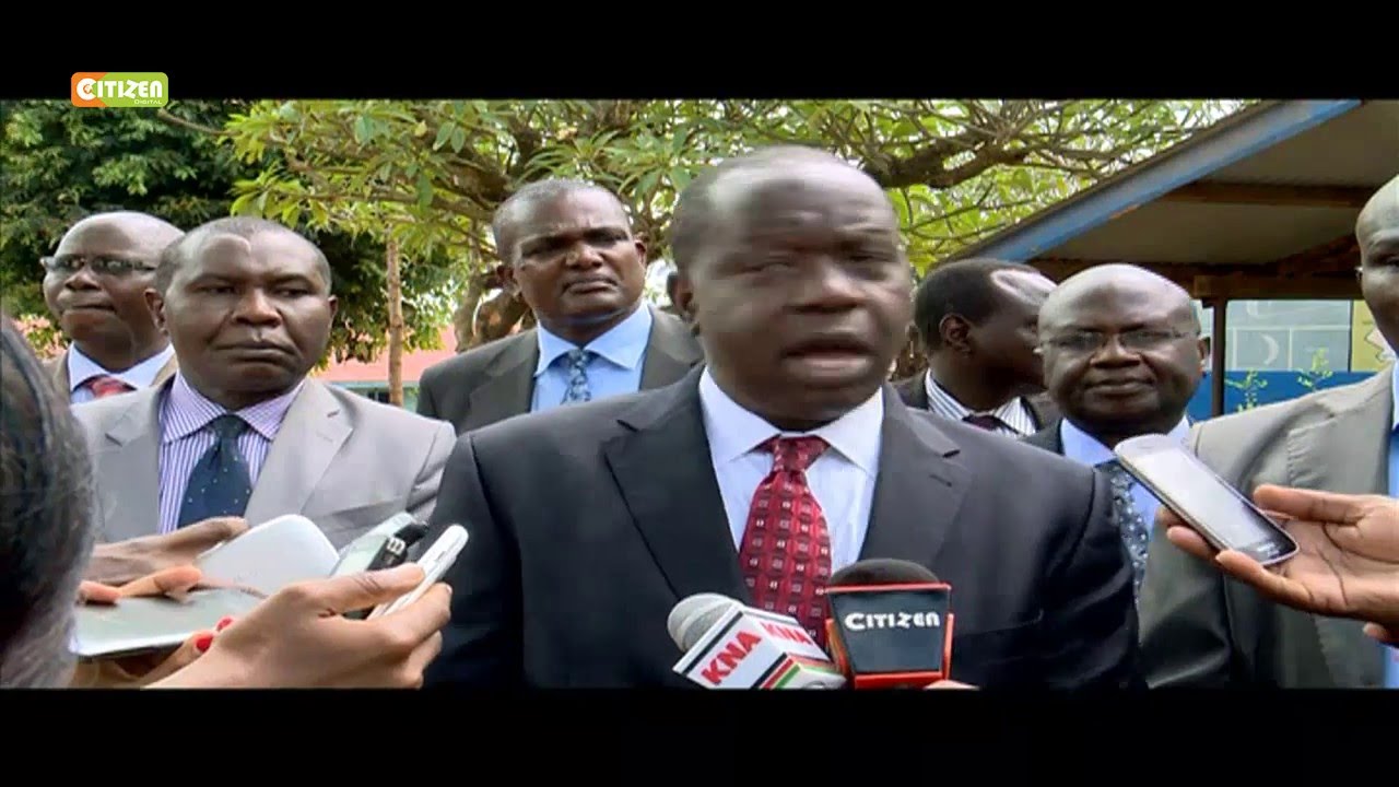 Matiang’i Witnesses First Hand Challenges In Schools