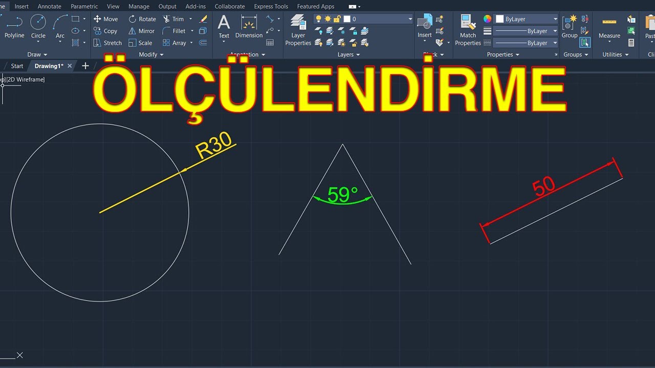 AutoCAD Dersleri -Ölçülendirme | AutoCAD 2024 #autocad