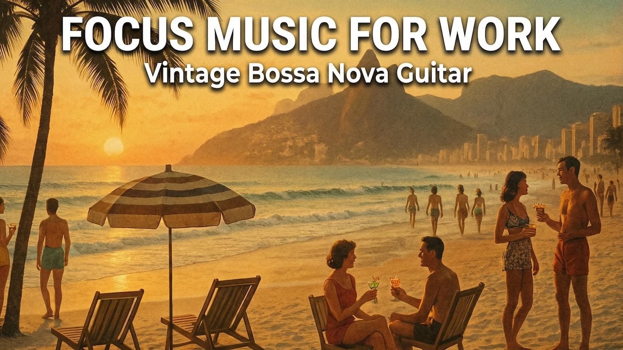 Bossa Nova Instrumentals | Traditional 1960s Classic Mix:  Sunset on Ipanema Beach, Rio de Janeiro