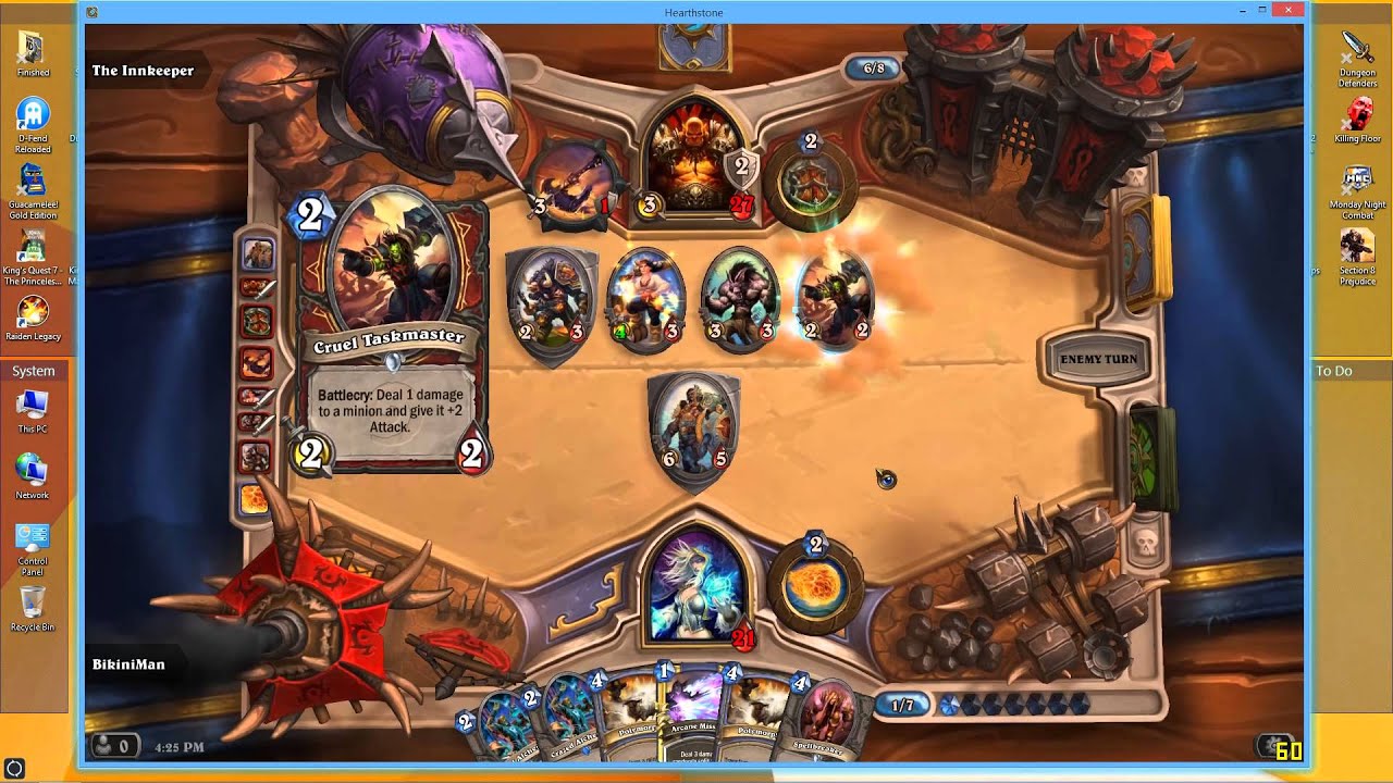 Hammering Hearthstone on 1HP - How Not To Play
