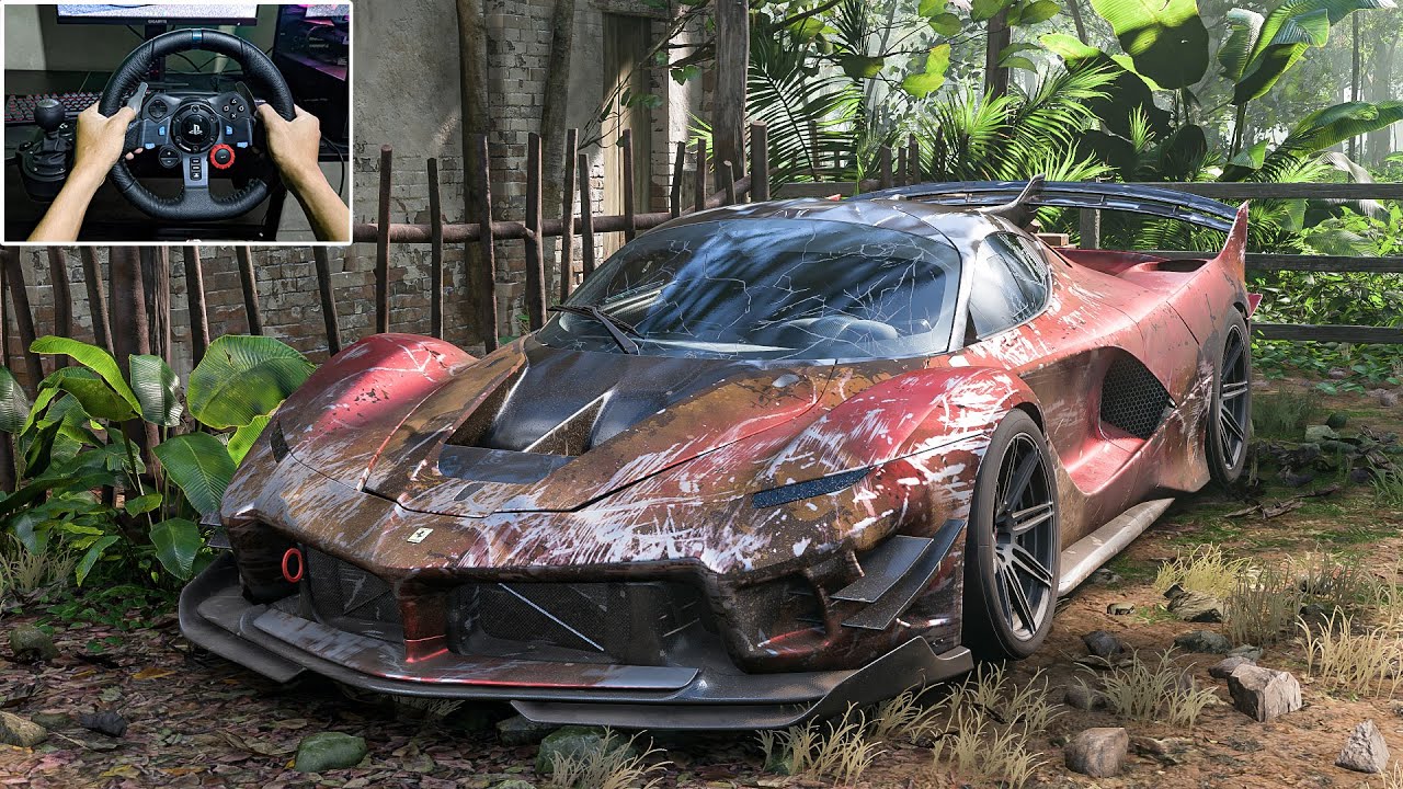 Rebuilding Ferrari FXX-K EVO - Forza Horizon 5 - Logitech G29 Stering Wheel Gameplay