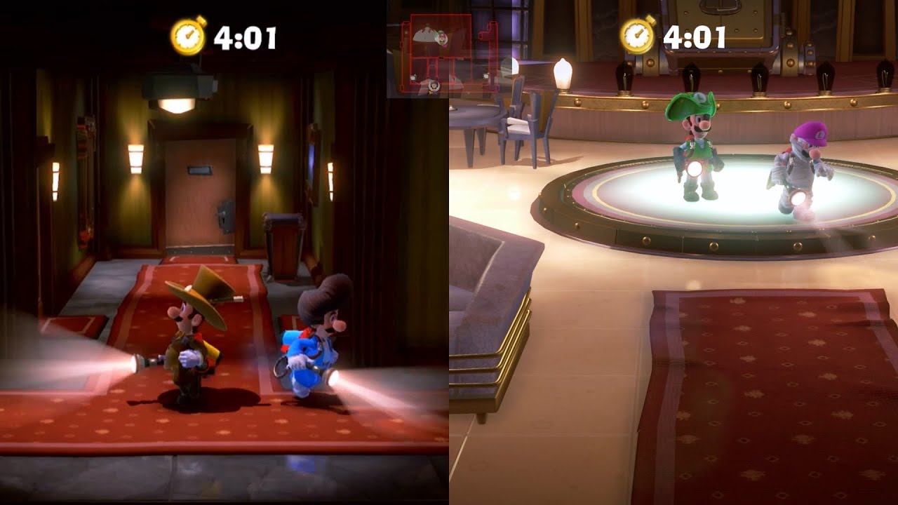 Luigi's Mansion 3 - 4-Player Scarescraper Splitscreen with DLC Suits