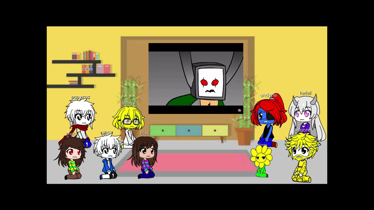 undertale reacts to glitchtale 4 your best friend