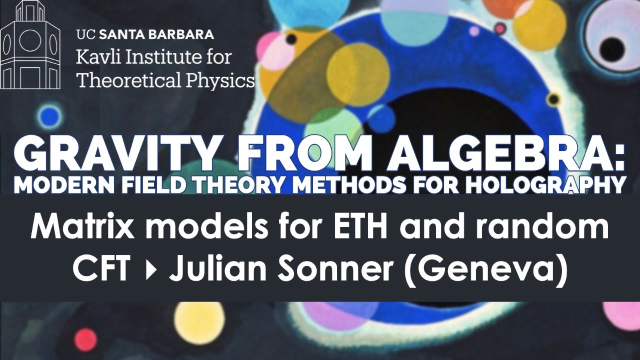 Matrix models for ETH and random CFT  ▸  Julian Sonner (Geneva)