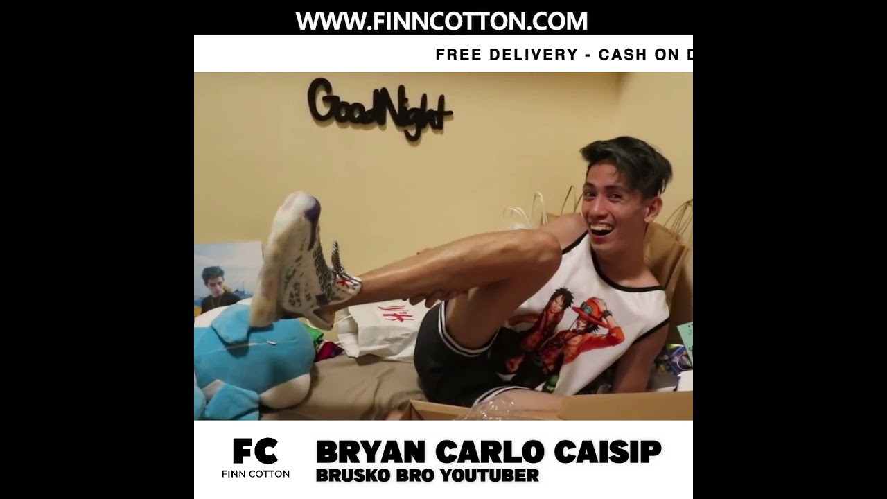 Brusko Bro Youtuber Bryan Carlo Caisip w his new Finn Cotton's Dodge 1.0 Sneakers!