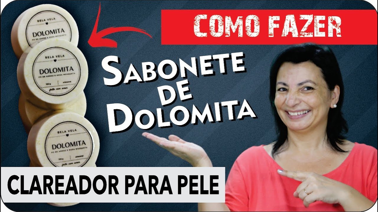SABONETE DE DOLOMITA  -  CLAREADOR DA PELE🟢 #artesanato #saboneteartesanal
