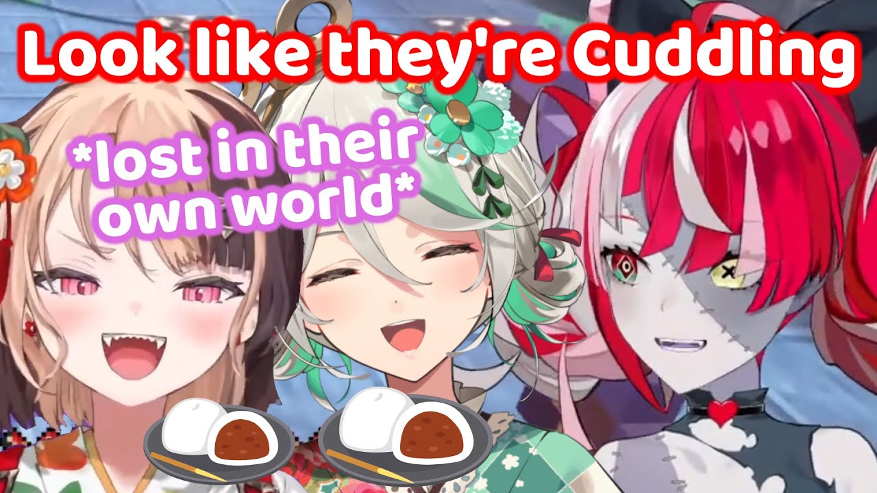 Ollie witness Gigi and Cecilia feeding each other like they're dating (Hololive)