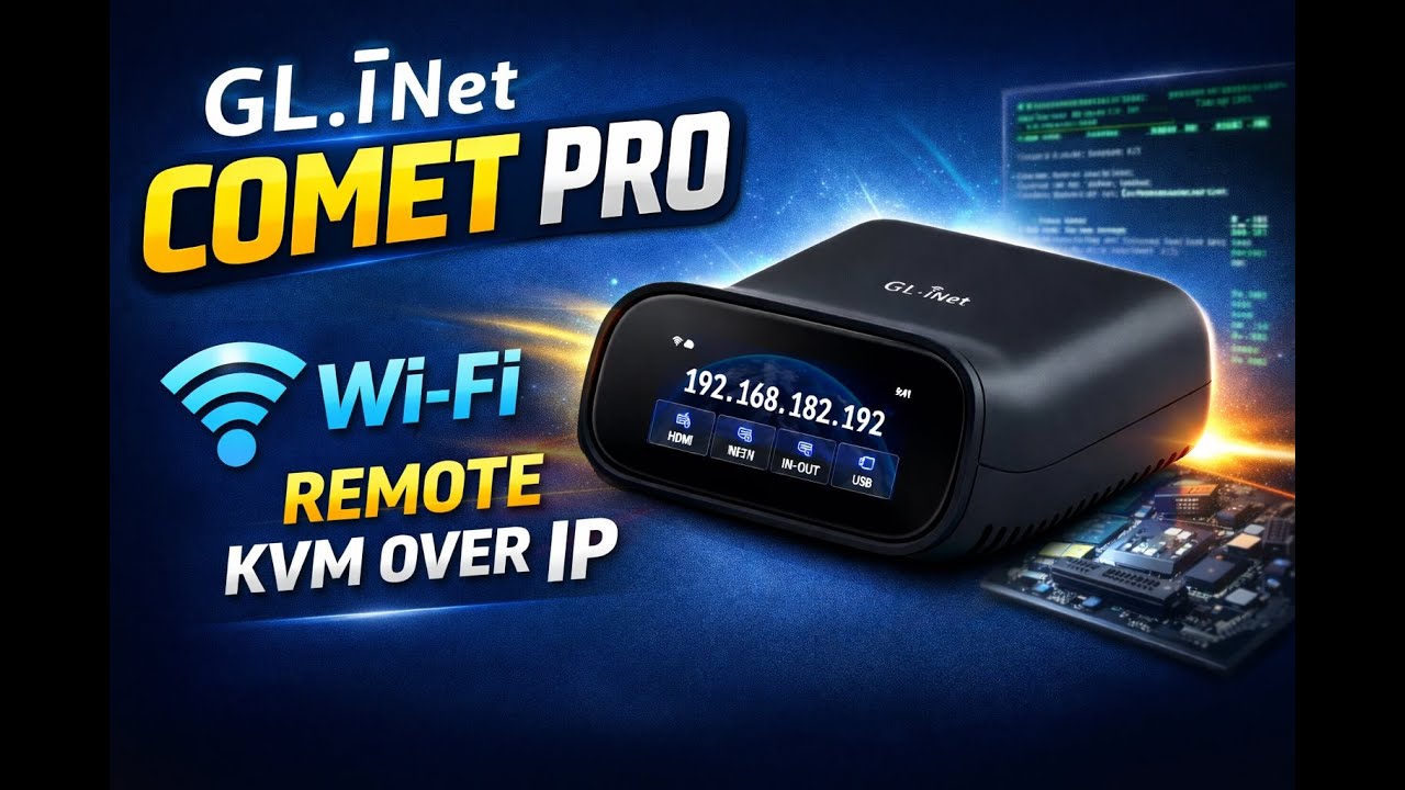 Распаковка и полная настройка GL.iNet Comet Pro — первый надежный двухдиапазонный WiFi KVM по IP?