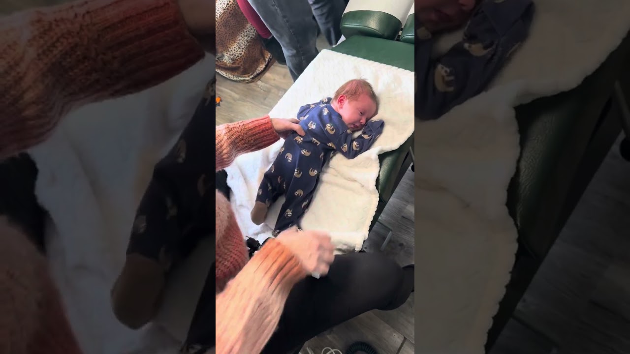 Riley’s First Chiropractic Adjustment at Van Every in Royal Oak, MI