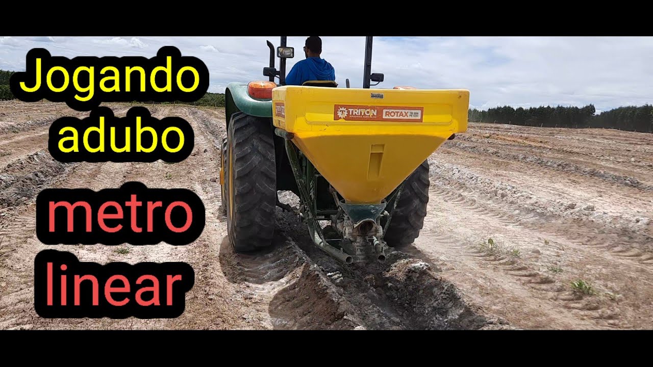 Jogando adubo com o lancer triton rotax