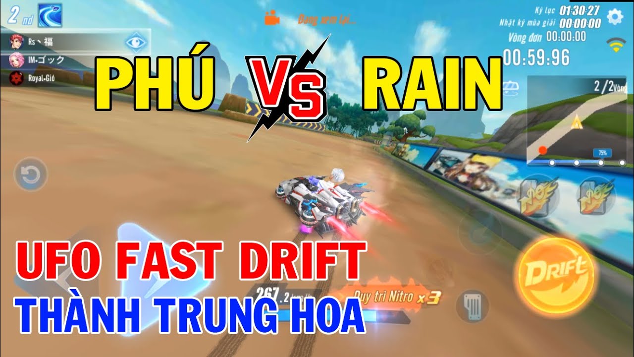 ZingSpeed Mobile | Solo UFO Ph&uacute; vs Rain - Fast Drift Th&agrave;nh Trung Hoa