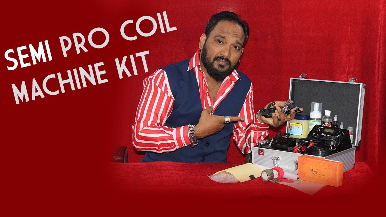 Semi pro coil tattoo machine kit_by mumbai tattoo | Nadeem | tattoo kit supplier | tattookit |