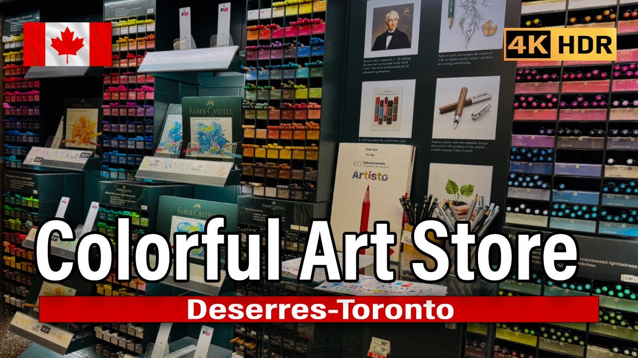 Inside an Art Supply Store 🎨 | Colorful Creative Walk in Toronto-Deserres Toronto Uptown