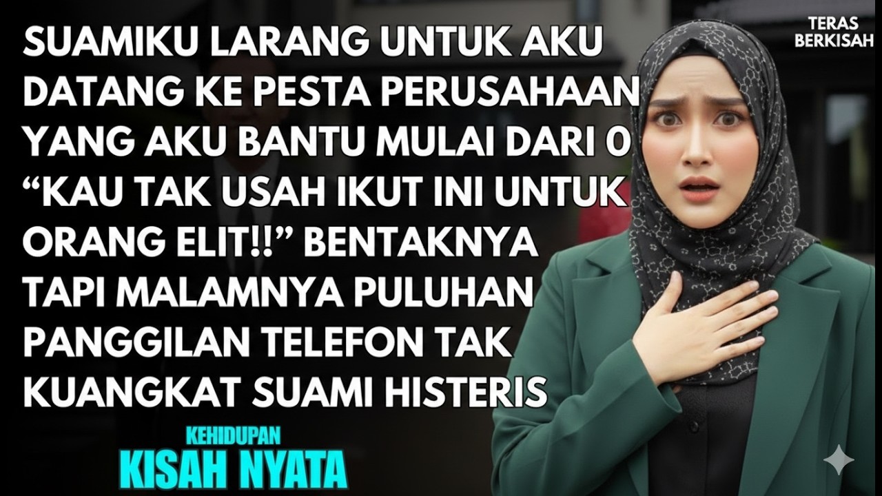 Jangan Datang Bikin Malu! Suami Larang ke Pesta Kantor - Malamnya Kubuat Dia Hancur!