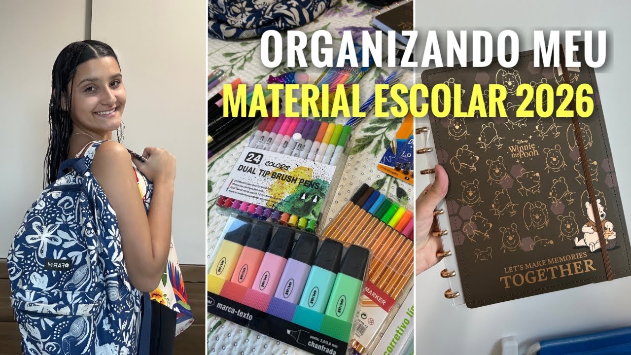 ORGANIZANDO MEU MATERIAL ESCOLAR 2026 📚✏️