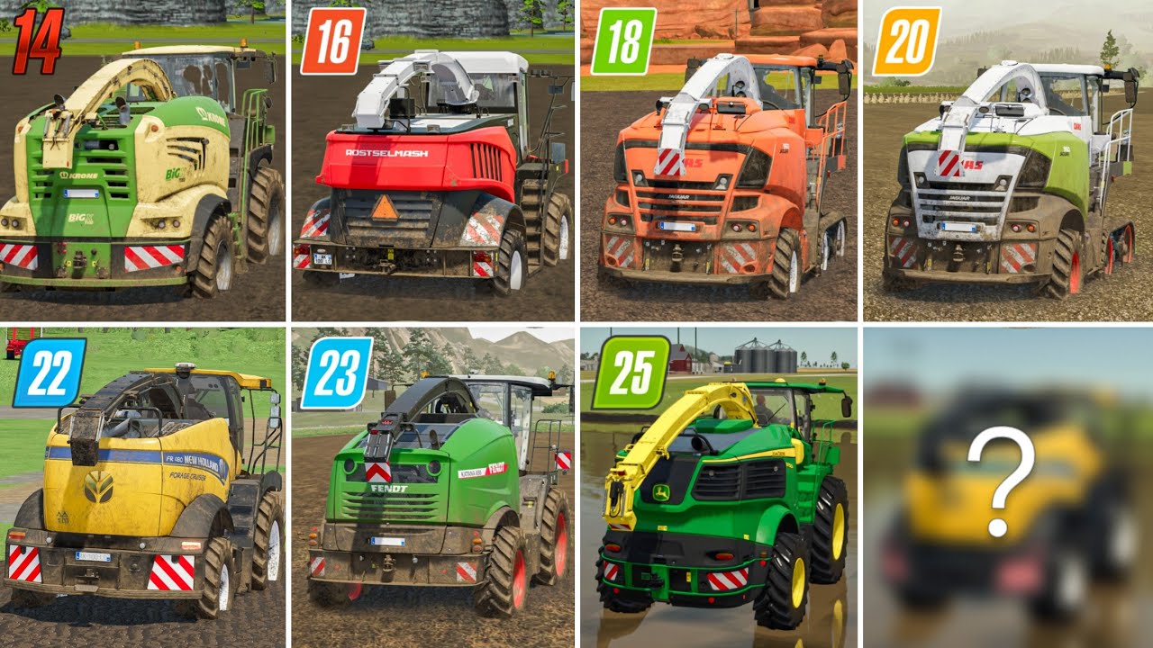 Fs14 против Fs16 против Fs18 против Fs20 против Fs22 против Fs23 против Fs25 | Кормоуборочный ком...