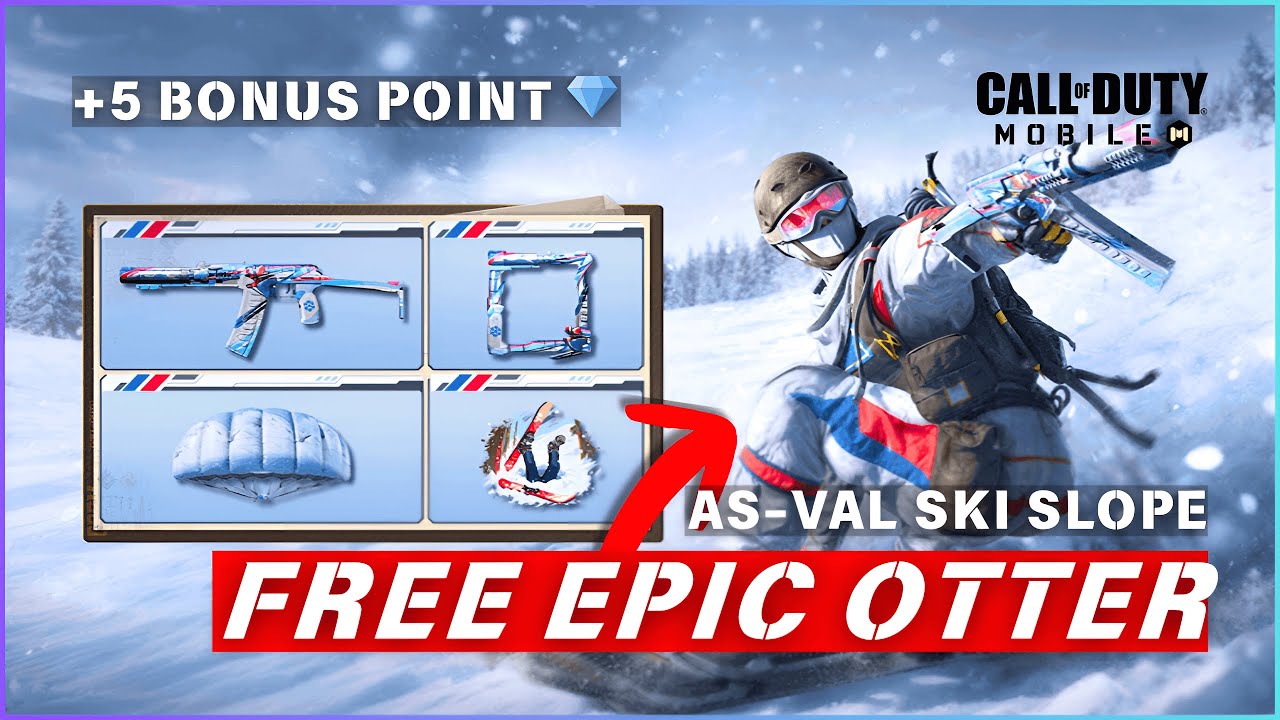 FREE EPIC OTTER! ⛷️ Snowdrift Challenge Fastest Completion Method (CODM)