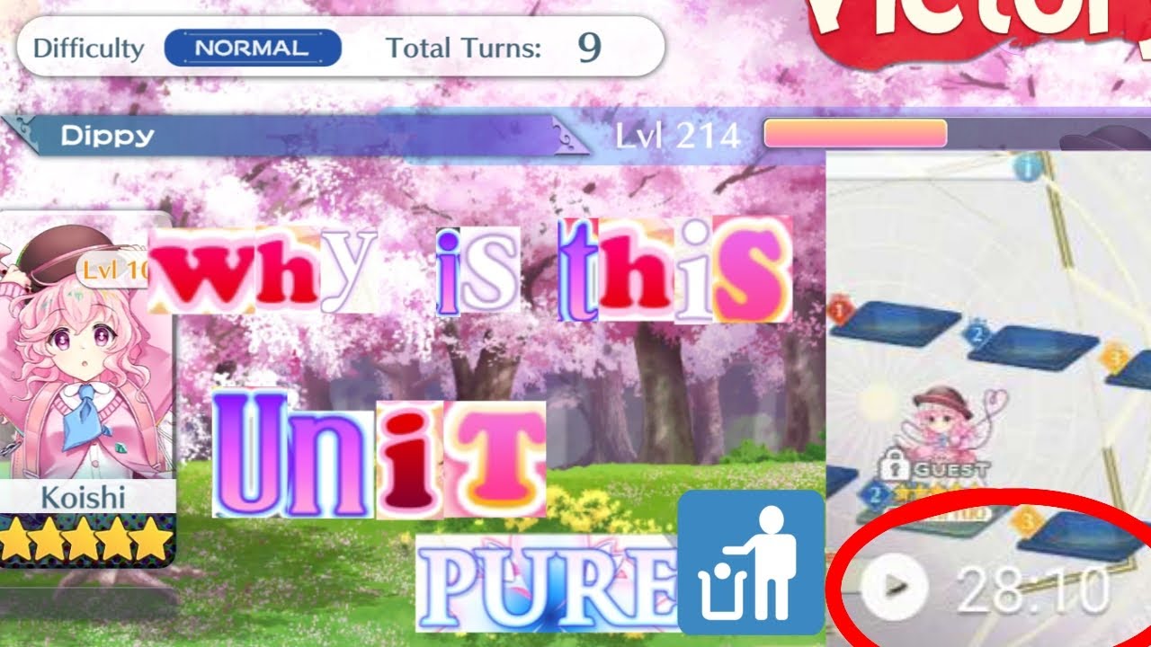Touhou Lostword | C5› Koishi Trial stage solo 9T (Record)