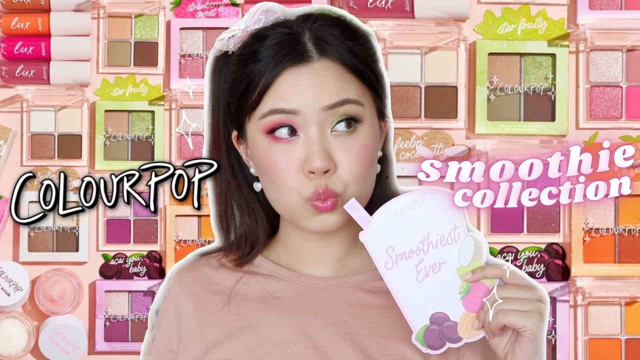 COLOURPOP SMOOTHIE COLLECTION 🥤 5 LOOKS, COMPARISONS + REVIEW!