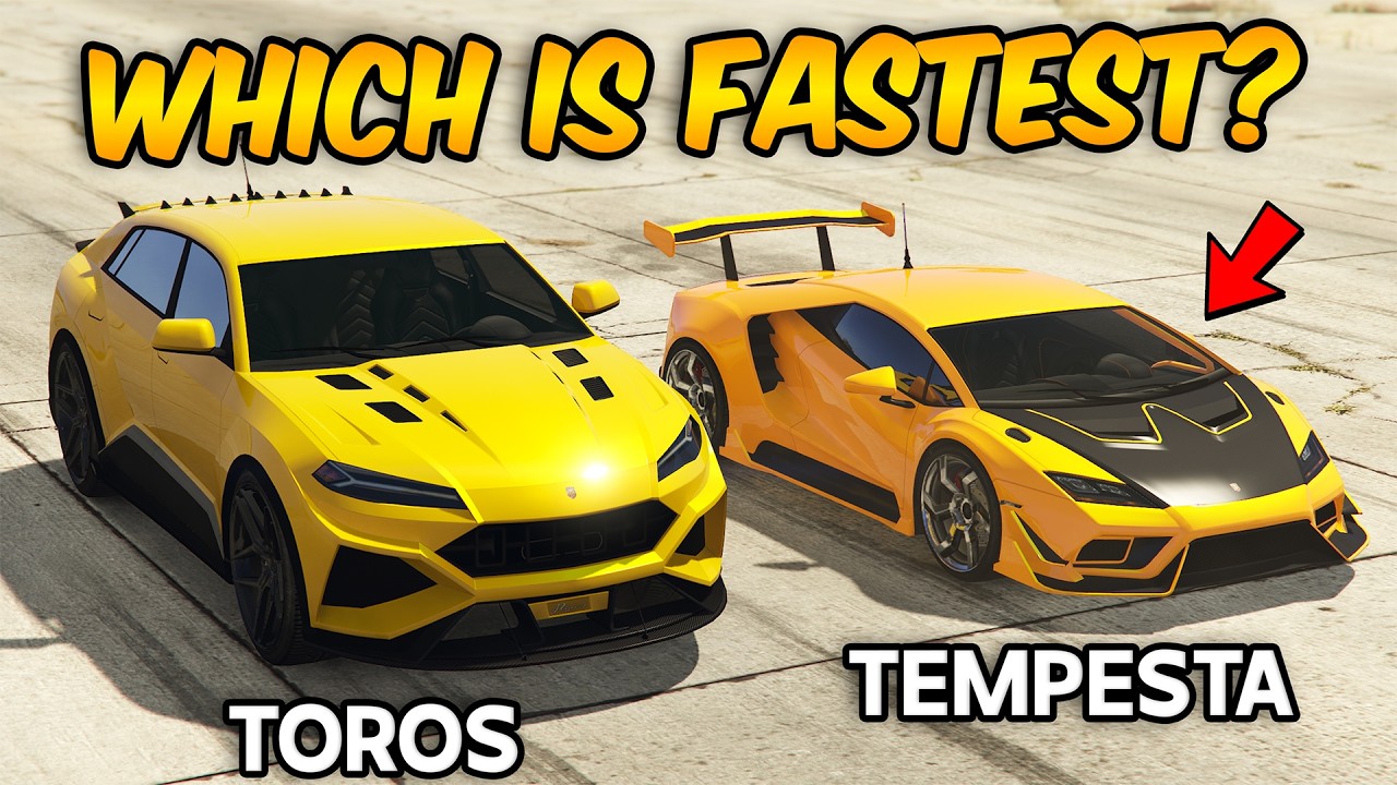 GTA 5 ONLINE - TOROS VS TEMPESTA (WHICH IS FASTEST?)