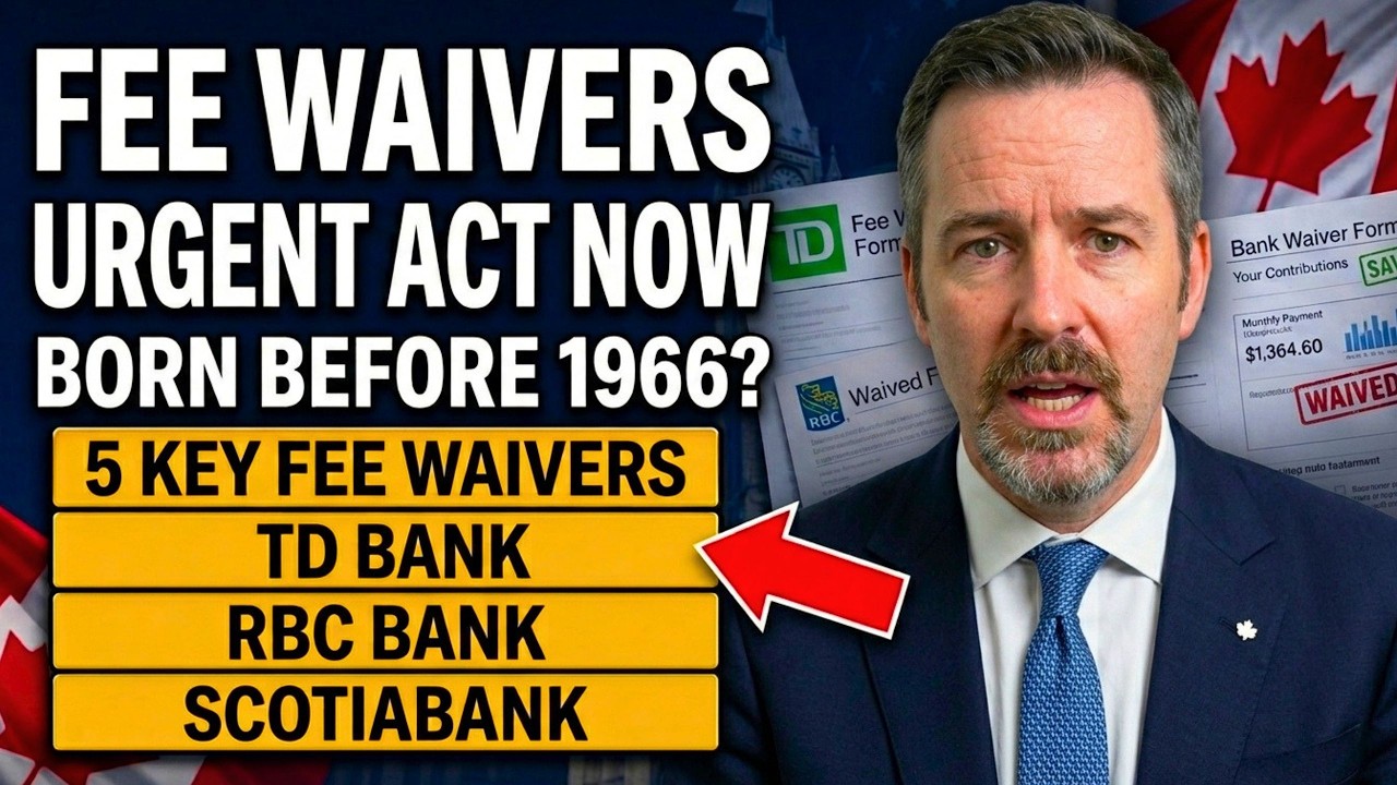 📌BANKS HIDING These 5 Canadian Senior FEE WAIVERS, What TELLERS Won't Tell You (TD, RBC, SCOTIABANK)
