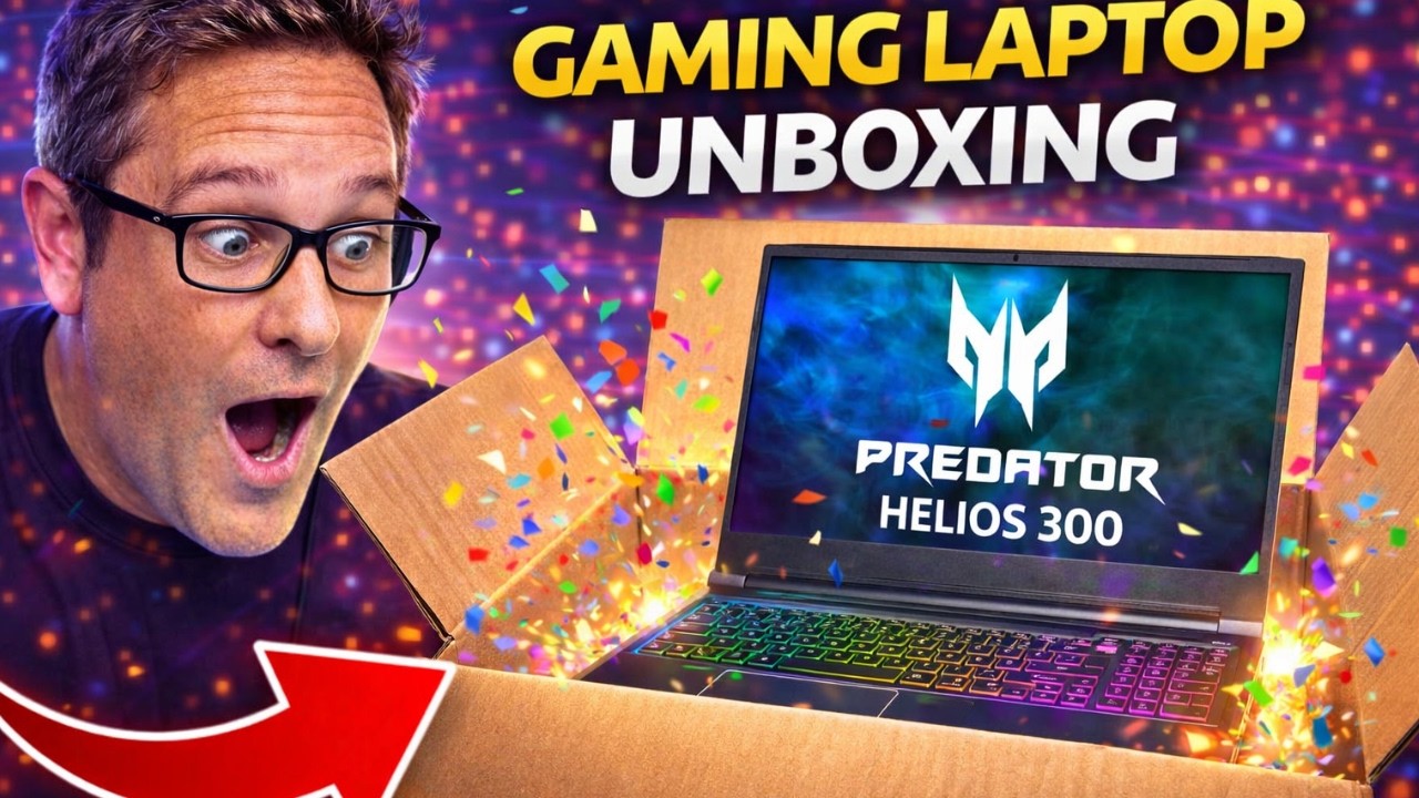 Acer Predator Helios 300 gaming laptop unboxing