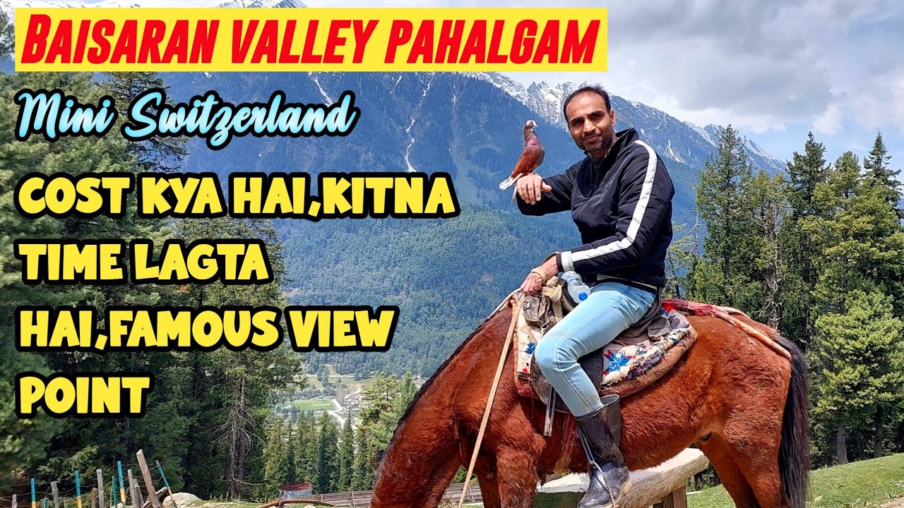 Baisaran and other points pahalgam | Pony ride price | kashmir vlog ||